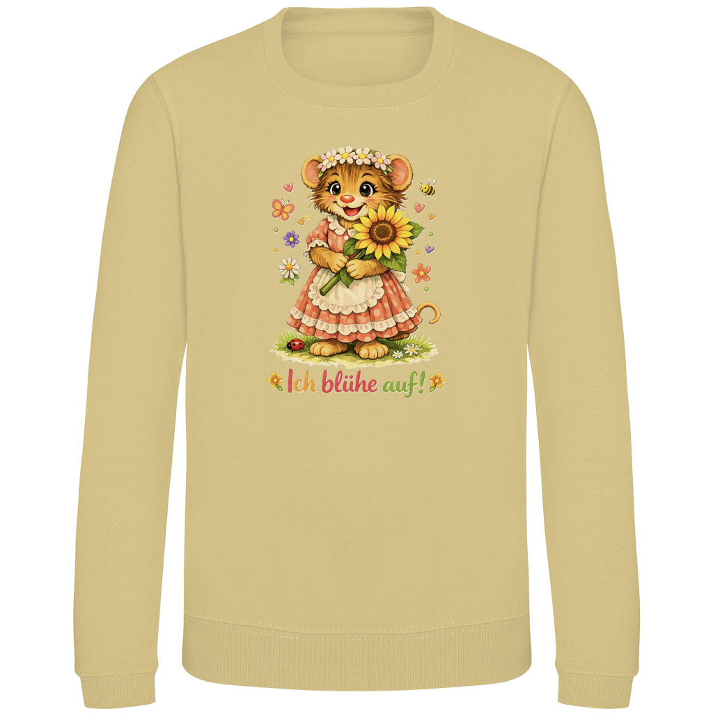 Kinder Sweatshirt Idi - Ich blühe auf