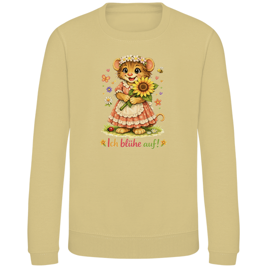 Kinder Sweatshirt Idi - Ich blühe auf