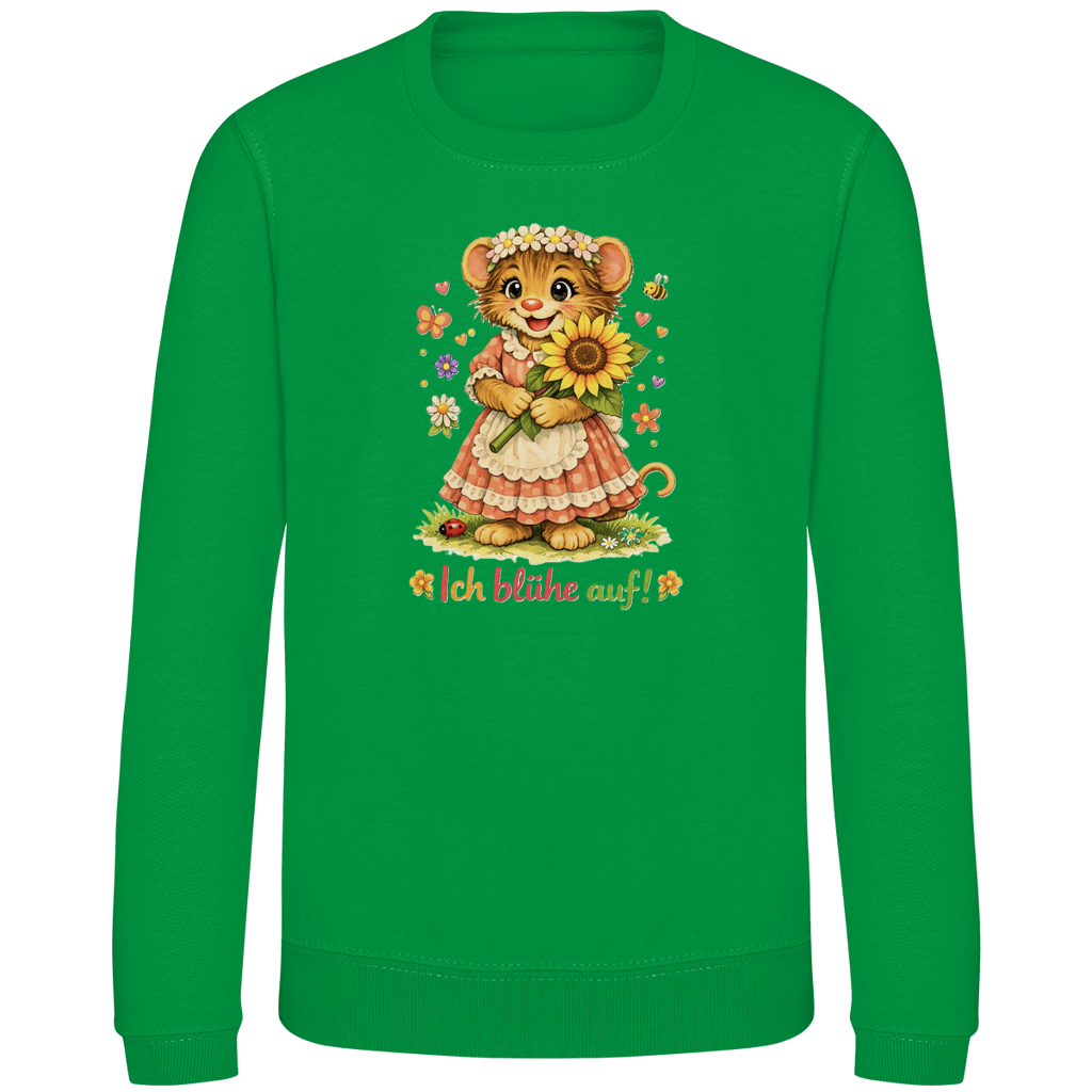 Kinder Sweatshirt Idi - Ich blühe auf