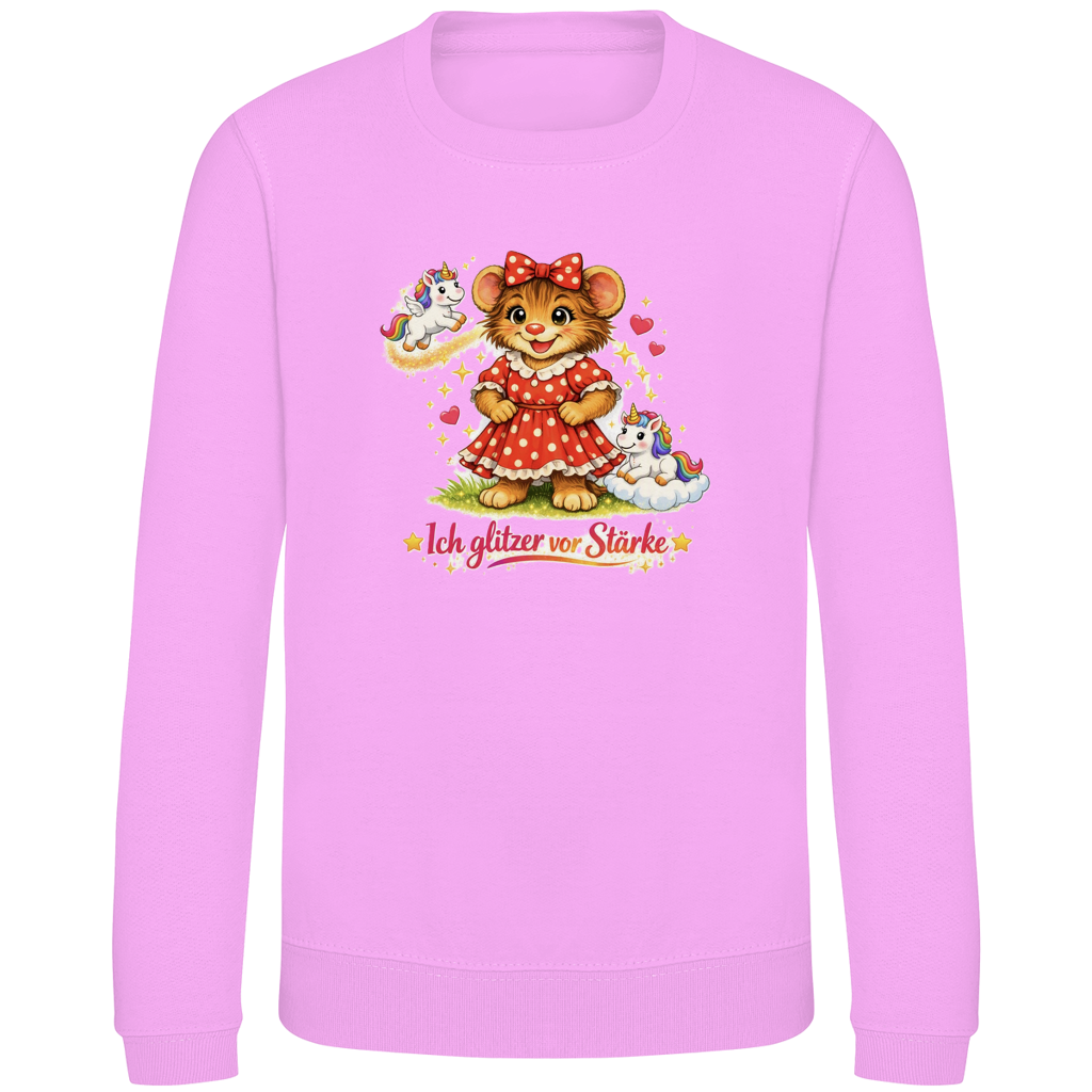 Kinder Sweatshirt Lotti - Ich glitzer vor Stärke