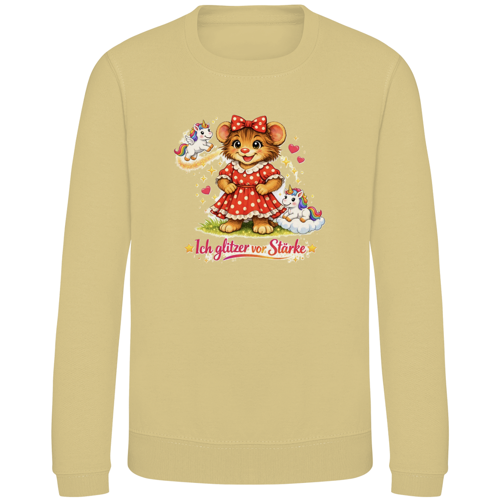 Kinder Sweatshirt Lotti - Ich glitzer vor Stärke