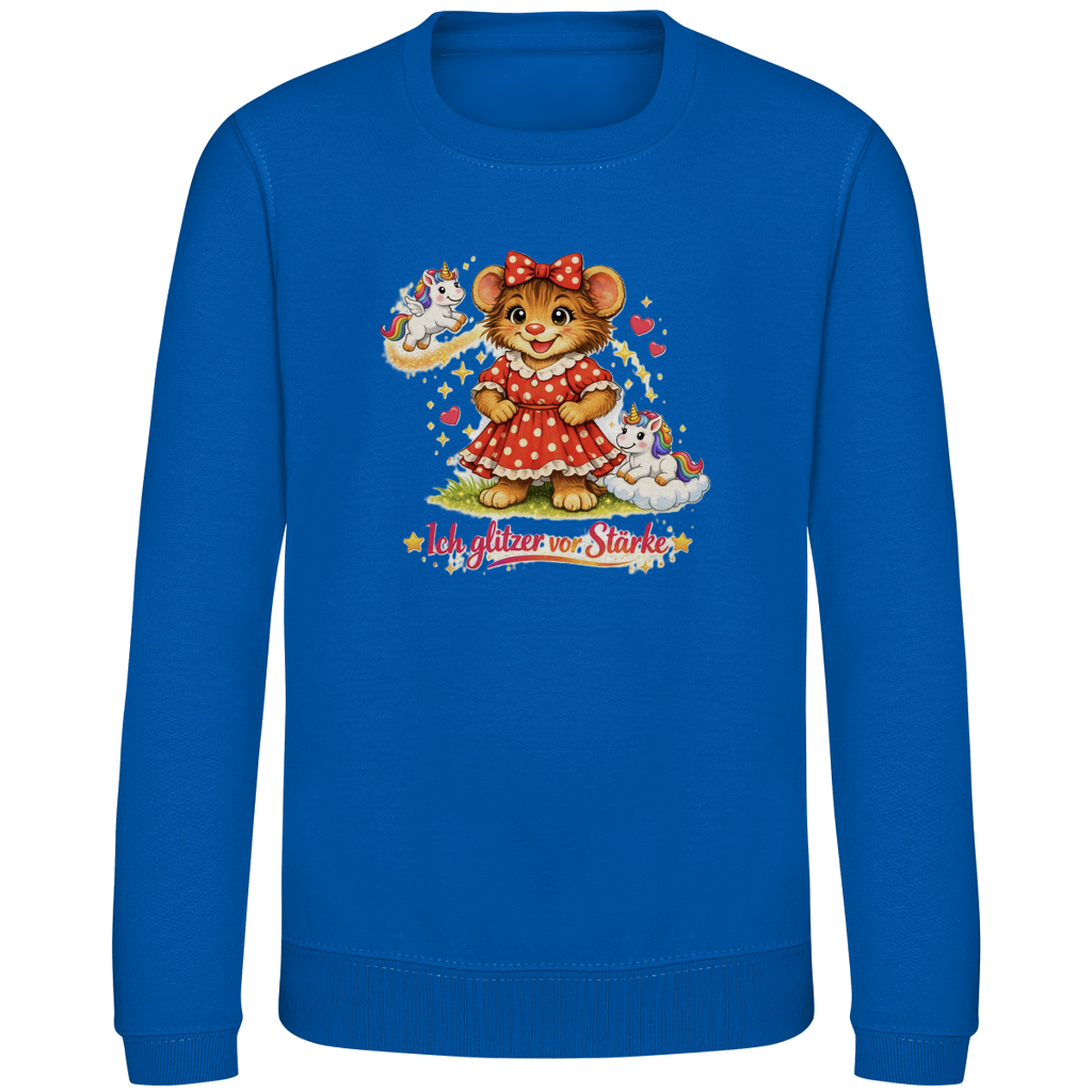 Kinder Sweatshirt Lotti - Ich glitzer vor Stärke