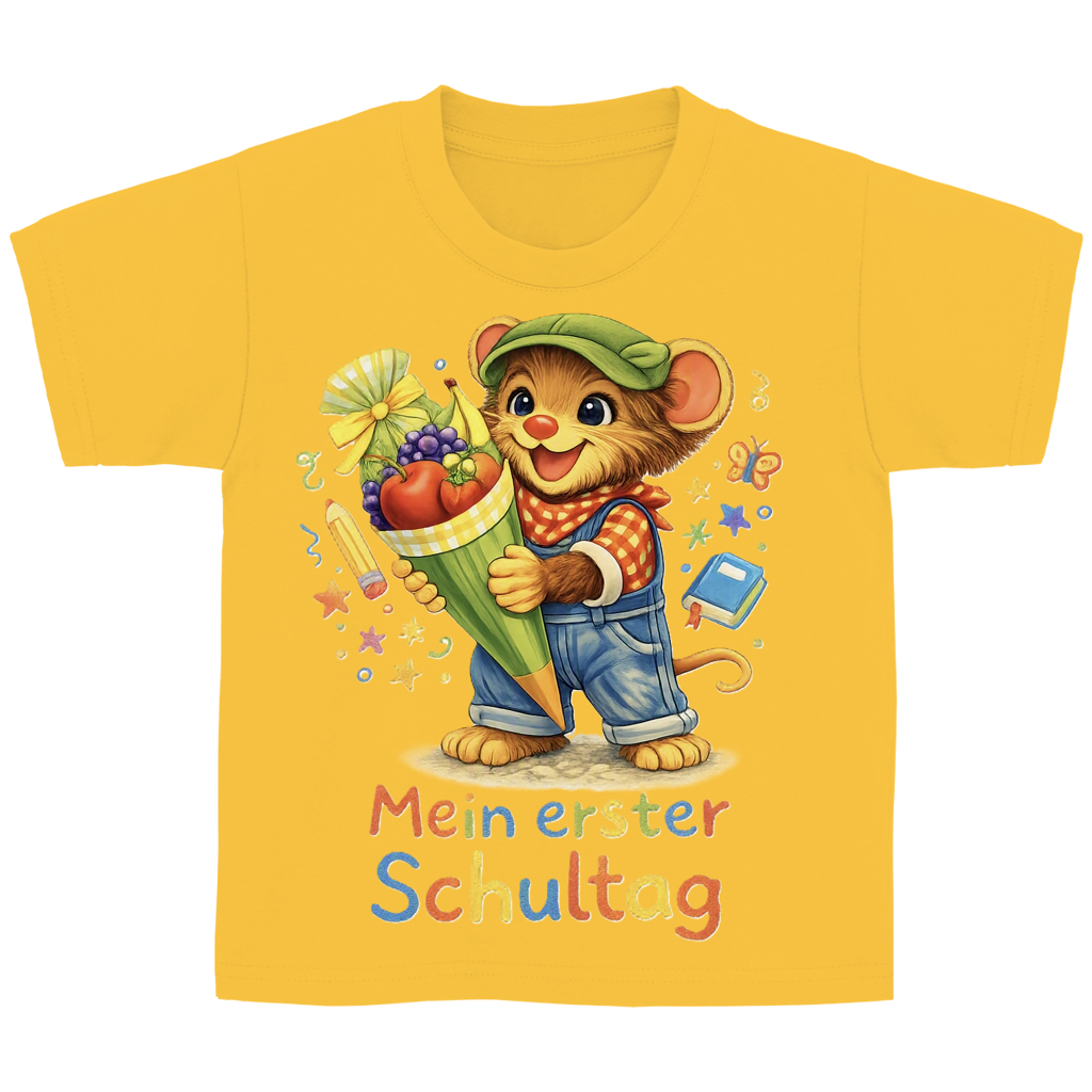 Kinder Basic T-Shirt Willi - Mein erster Schultag