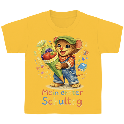 Kinder Basic T-Shirt Willi - Mein erster Schultag