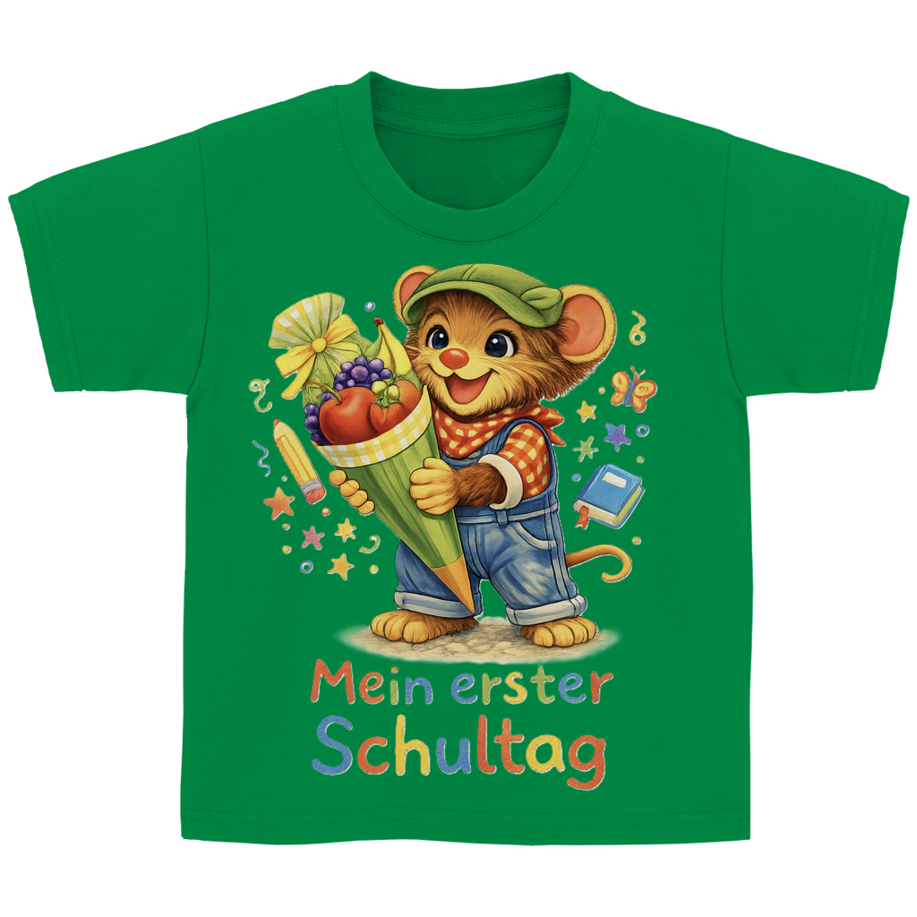 Kinder Basic T-Shirt Willi - Mein erster Schultag
