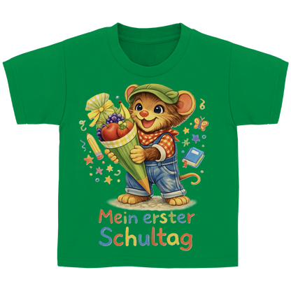 Kinder Basic T-Shirt Willi - Mein erster Schultag
