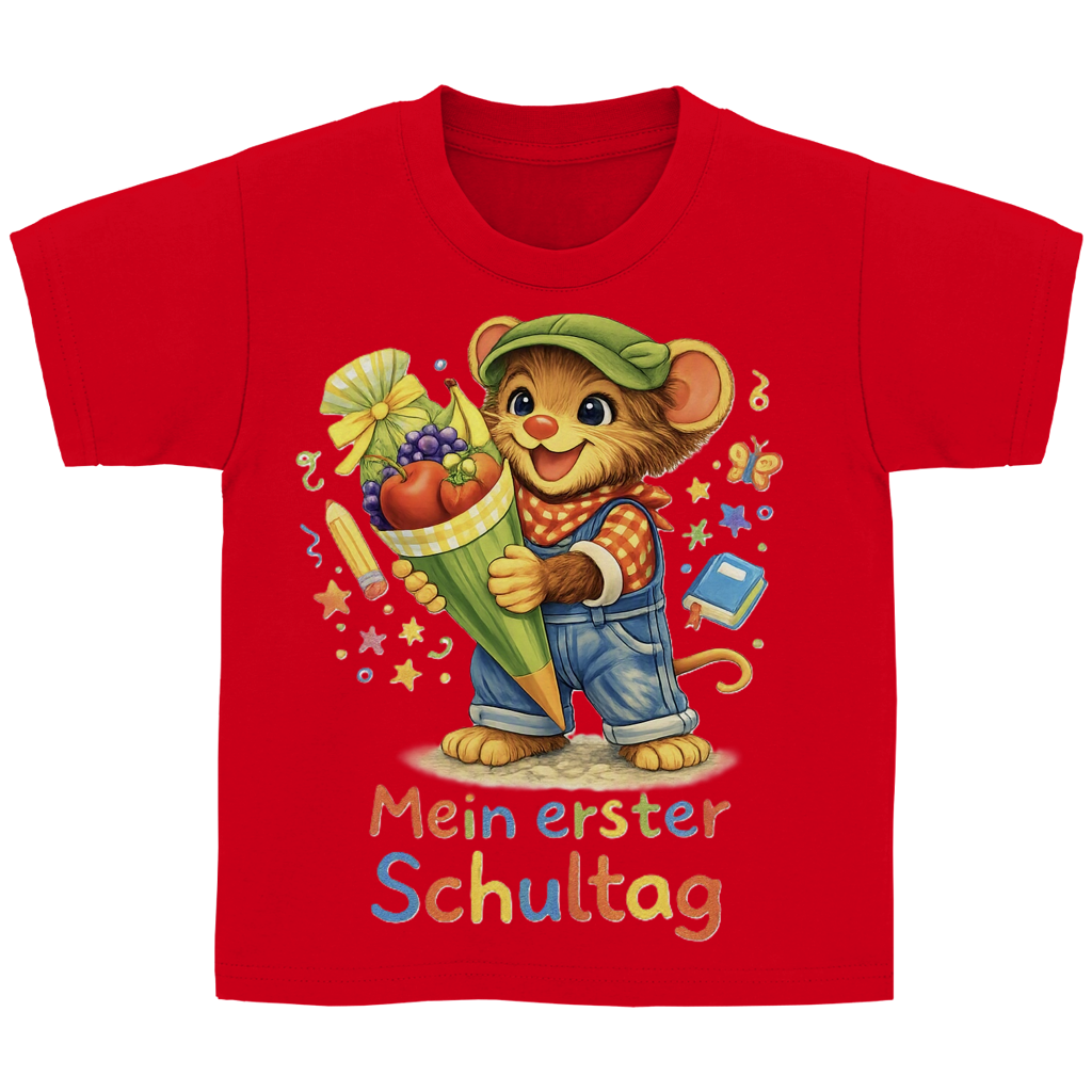 Kinder Basic T-Shirt Willi - Mein erster Schultag