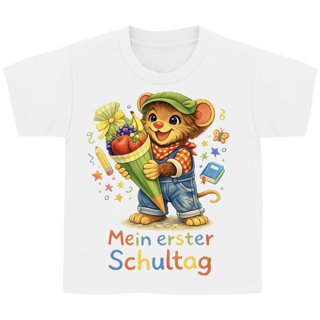 Kinder Basic T-Shirt Willi - Mein erster Schultag