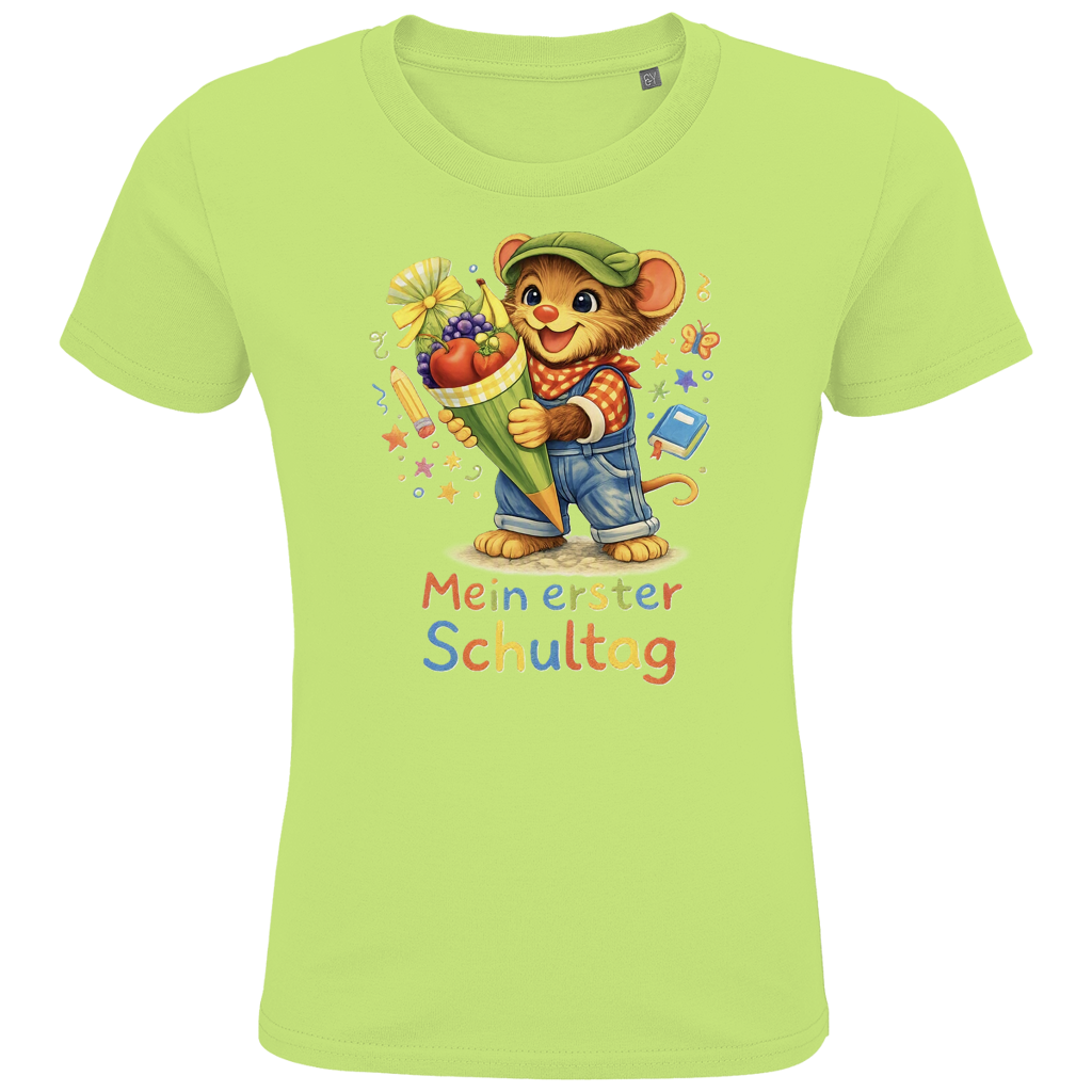 Kids Premium Bio T-Shirt Willi - Mein erster Schultag