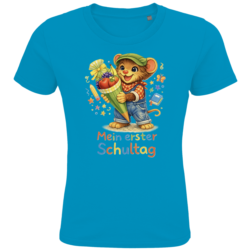 Kids Premium Bio T-Shirt Willi - Mein erster Schultag