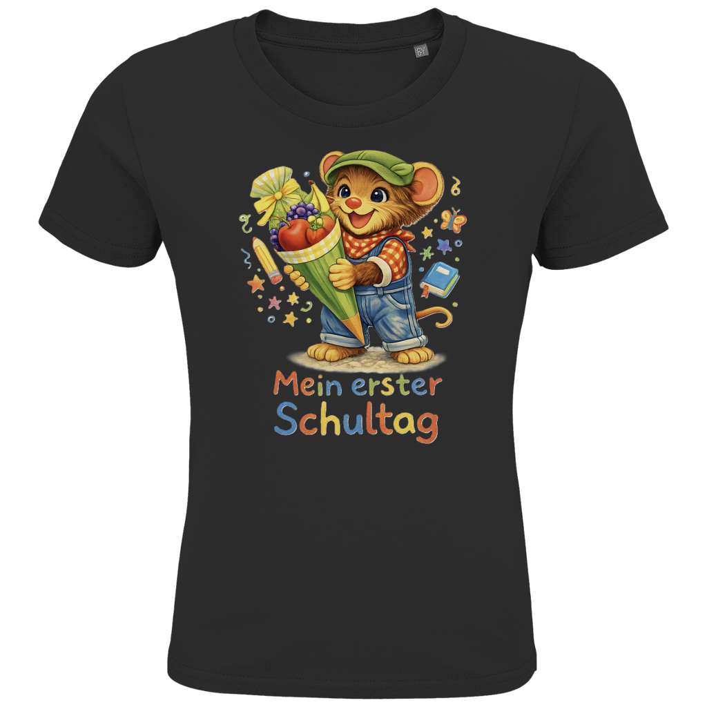 Kids Premium Bio T-Shirt Willi - Mein erster Schultag