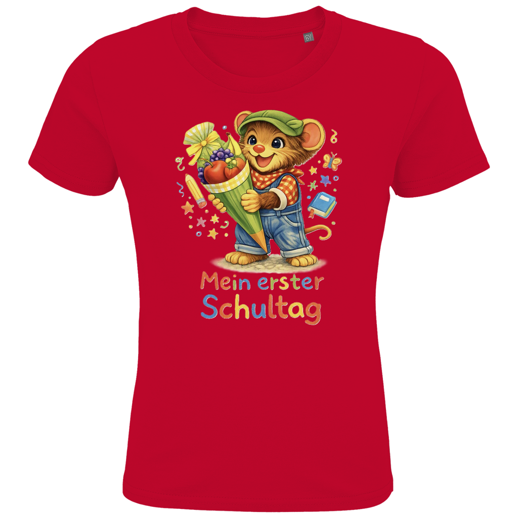 Kids Premium Bio T-Shirt Willi - Mein erster Schultag